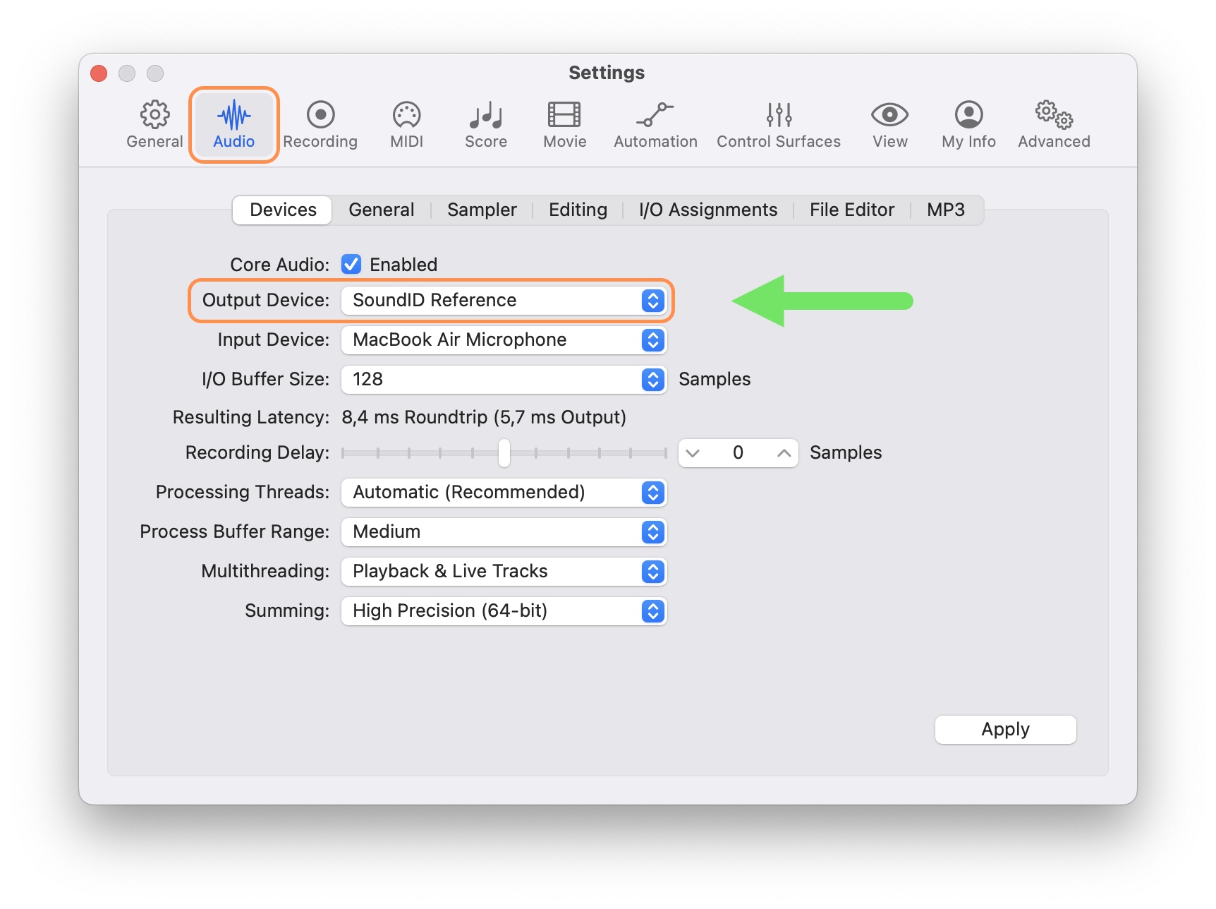 [SIDR] Standalone app as DAW output in Logic Pro.png