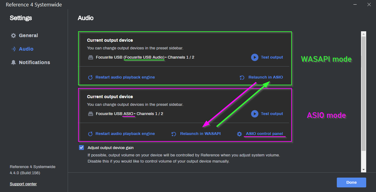 [REF4] WASAPI-ASIOoutput modes in Systemwide .png
