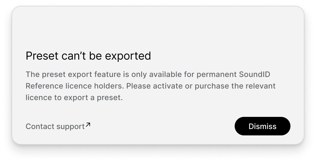 [SIDR] Preset can't be exported.png